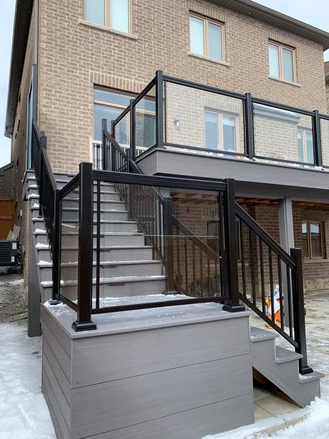 glass balcony railings canada