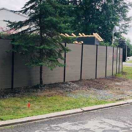 Horizontal-Taupe-Teak-Vinyl-Fence-Panels-Taupe-Teak Vinyl Fence Panels-Vinyl Fence Panels