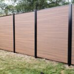Horizontal Wood Grain Vinyl Fence Panels