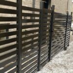 Aluminum Slat Fence-Semi Privacy Fence Installed in Toronto