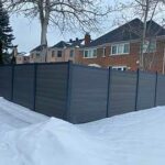 Composite Fence Panels-Aluminum Composite Fence Aluminum Composite Horizontal Slat Fence Panels-Aluminum Fence Installed in Etobicoke