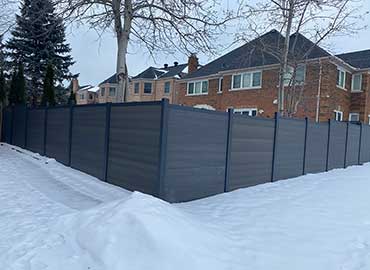 Composite Fence Panels-Aluminum Composite Fence Aluminum Composite Horizontal Slat Fence Panels-Aluminum Fence Installed in Etobicoke